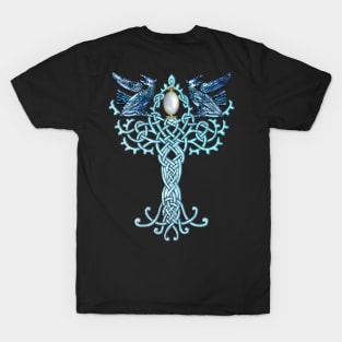 Wonderful celtic cross with crows T-Shirt